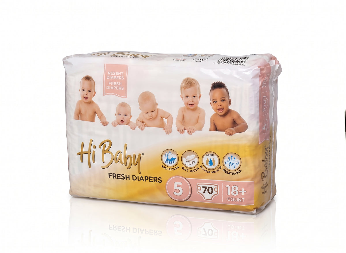 HI BABY NAPPIES 5X50S ASST
