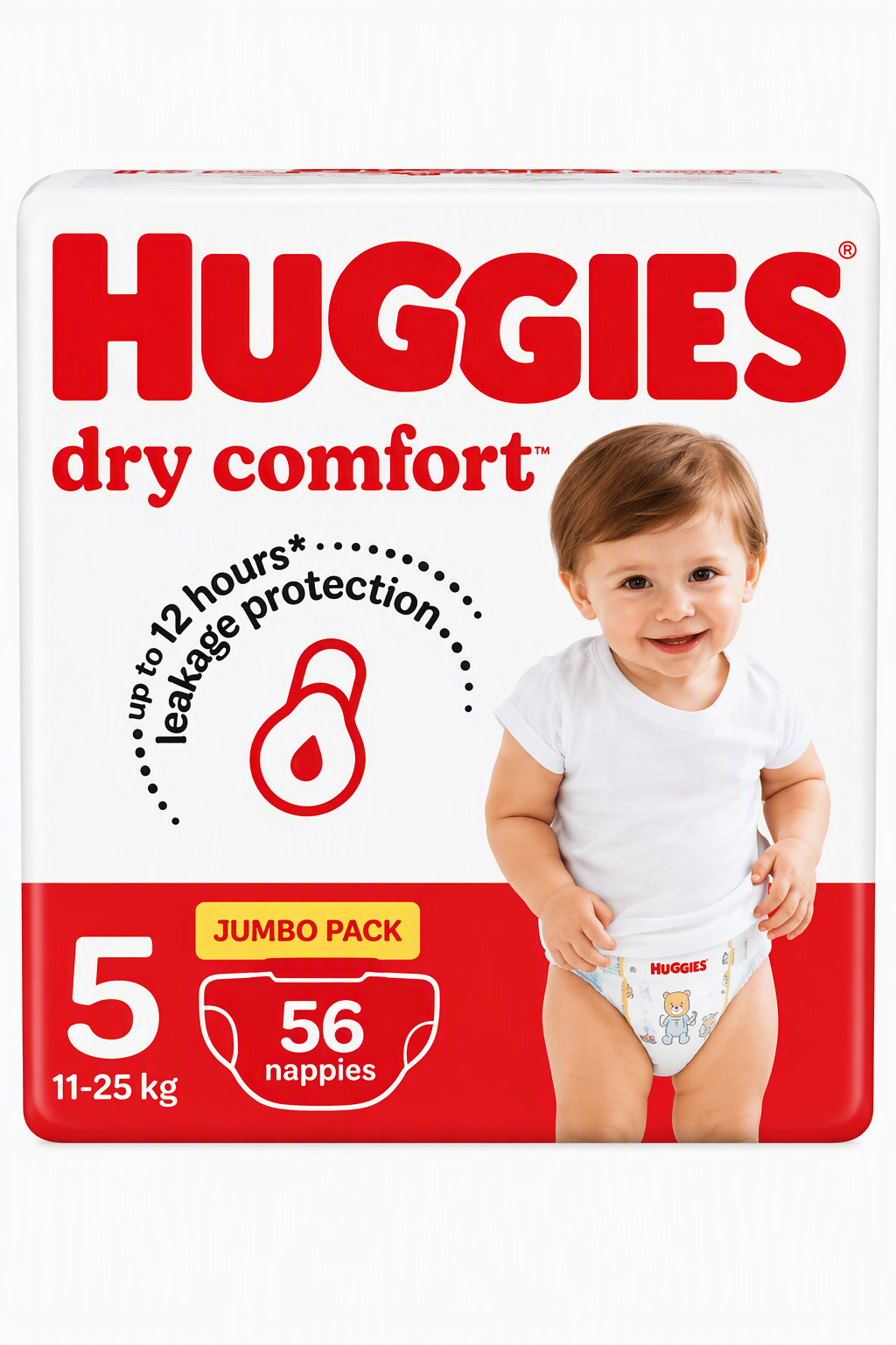 HUGGIES D/COMF SIZE 5 6S CASE 8