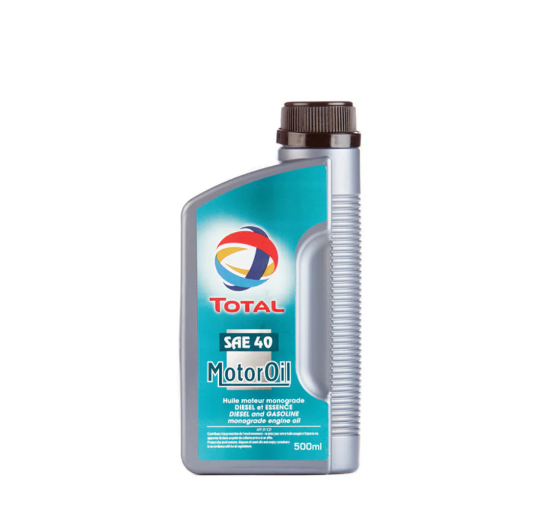 TOTAL MOTOR OIL 500ML SAE40 16B05L PACK-16