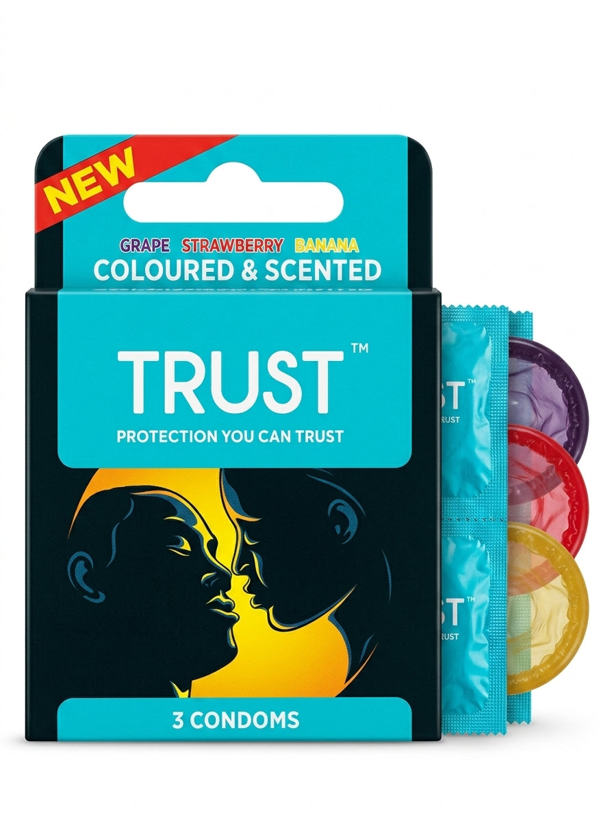 TRUST 3s COLOURED & SCENTED/S/BERRY PACK-24