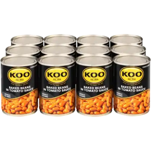 KOO BAKED BEANS 400G TOMATO SAUCE PACK-12