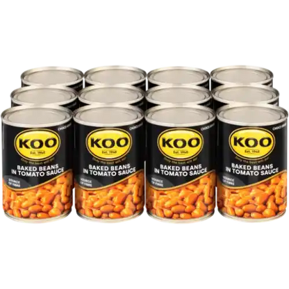 KOO BAKED BEANS 400G TOMATO SAUCE PACK-12
