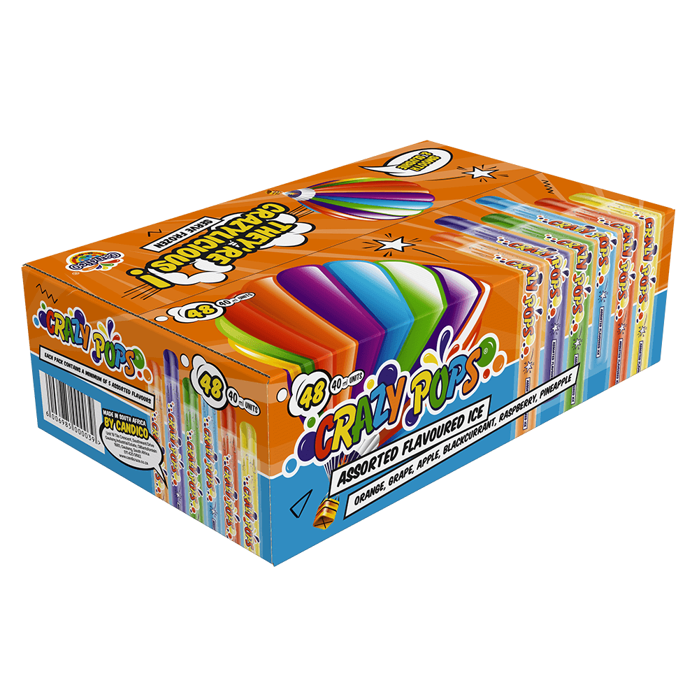 CRAZY POPS ICE POP 48s ASSORTED