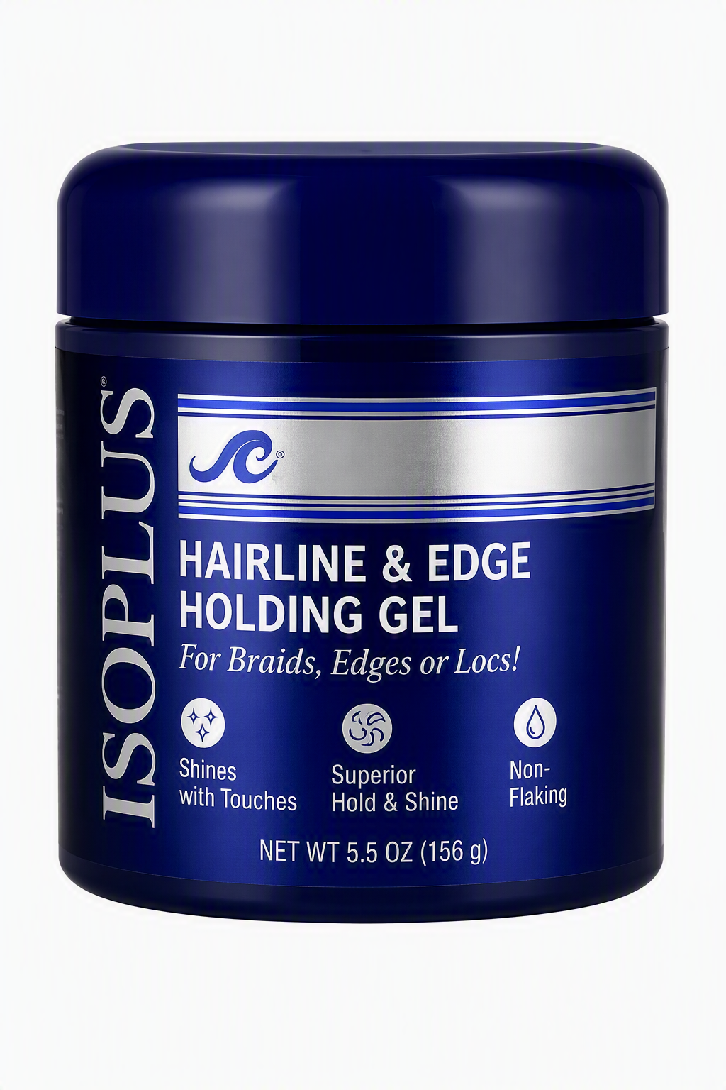 ISOPLUS HAIRLINE & EDGE HOLDING GEL 225G CASE 12