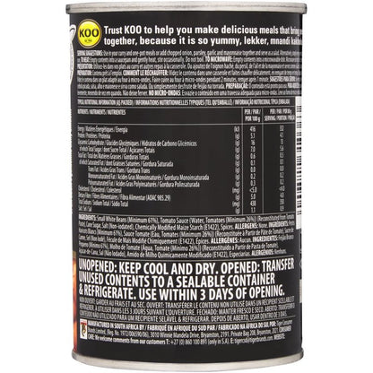 KOO BAKED BEANS 400G TOMATO SAUCE PACK-12