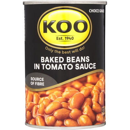 KOO BAKED BEANS 400G TOMATO SAUCE PACK-12