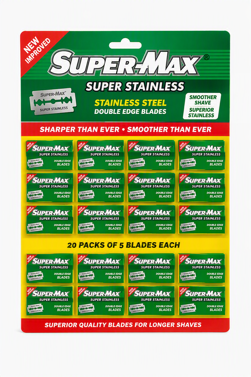 SUPERMAX S/STEEL BLADES 5PCX20