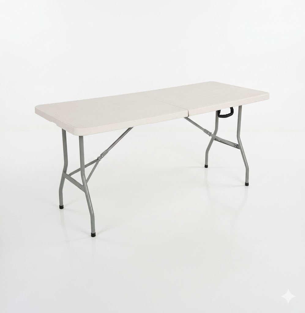 CATERING TABLE RECTAN H/DUTY 1.8M WHITE