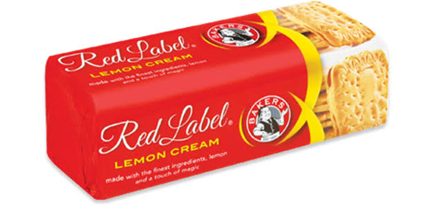 BAKERS RED LABEL LEMON CREAM 200g 12s ASST