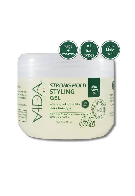 VIDA STRONG HOLD STYLING GEL 250ML PACK-6