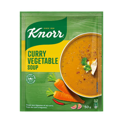 KNORR P/SOUP CURRY VEGETABLE 10s