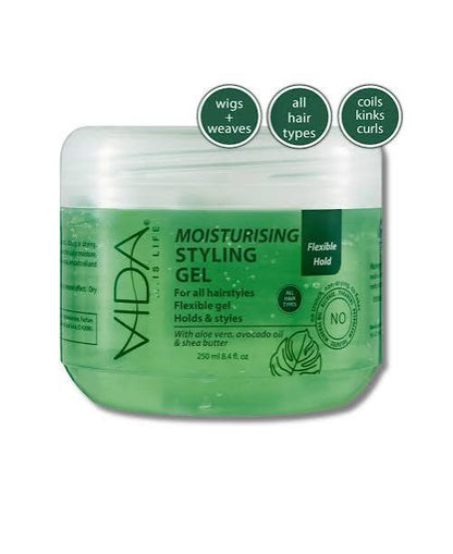 VIDA MOIST STYLING GEL 250ML PACK-6