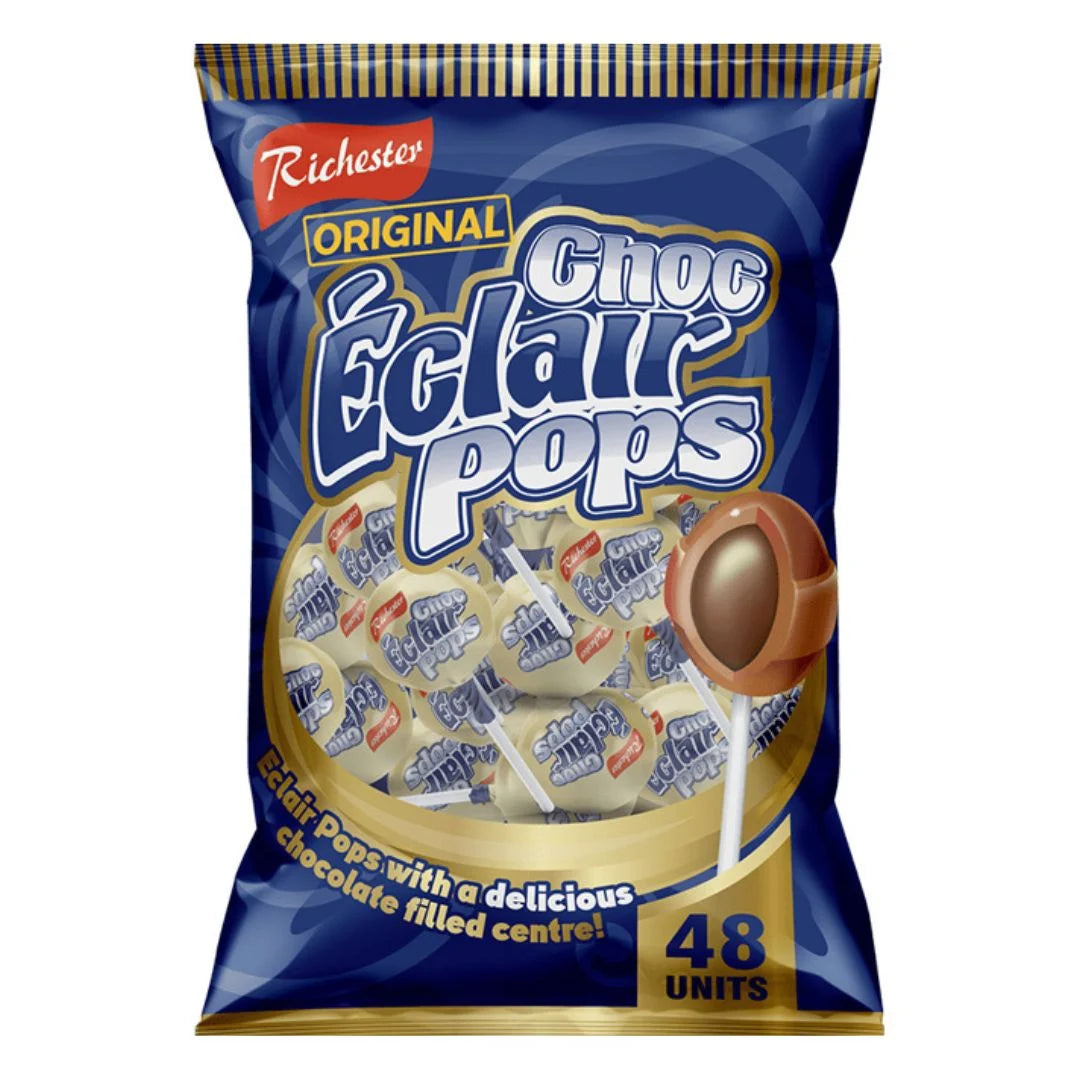 RICHESTER CHOC ECLAIRS POPS 48s ASSTD