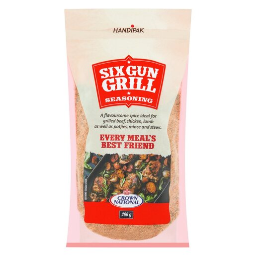 SIX GUN GRILL SPICE 200G BBQ